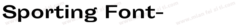 Sporting Font字体转换